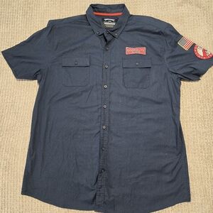 Goodguys Men's Navy Blue Shirt Size 2XL Vintage